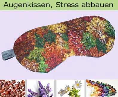 Lavendel Yoga Augenkissen mit Edelstein Granulat