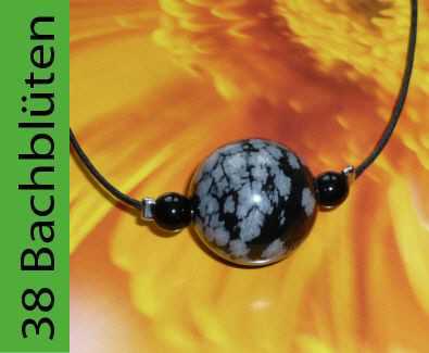 Schneeflocken Obsidian Kette, TACHYON Schmuck