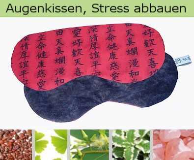 Yoga Augenkissen und Edelstein Schlafmaske